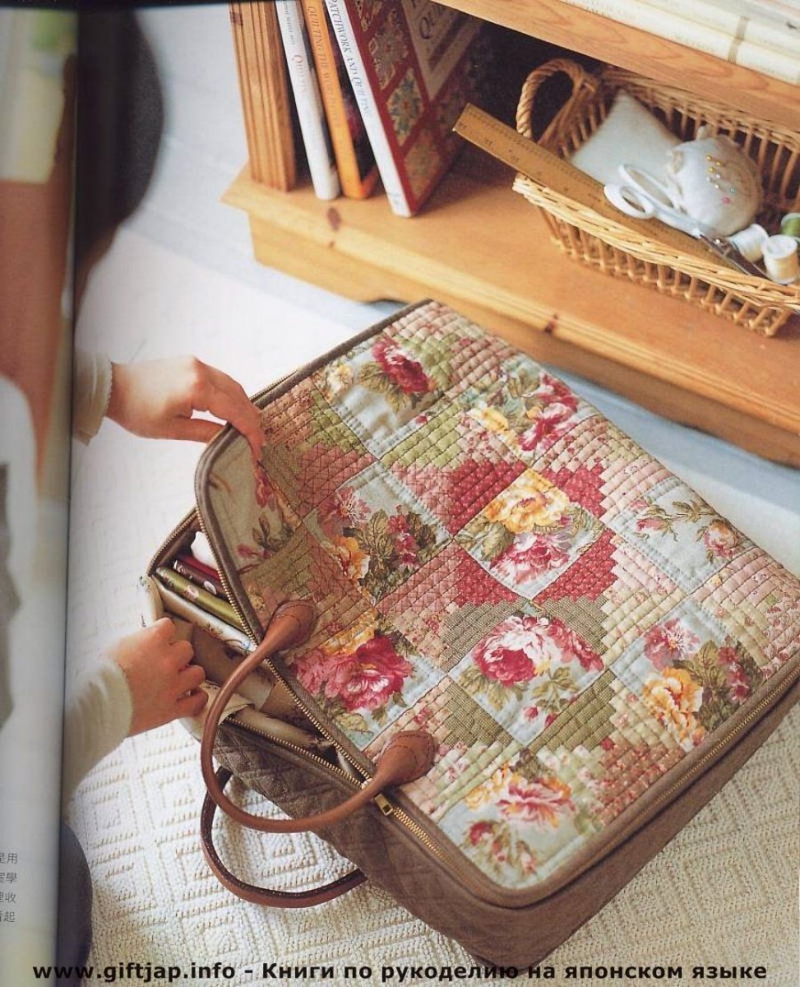 Японский пэчворк органайзер для рукоделия