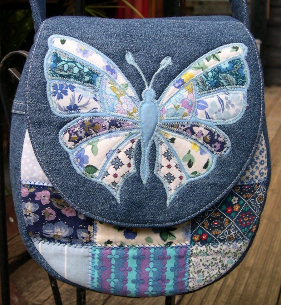 Лоскутное шитье из джинсовой ткани