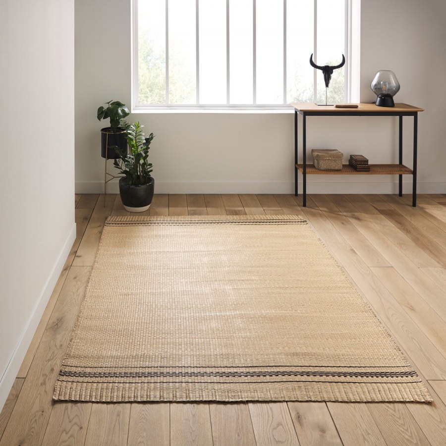 Коврик плетеный бежевый