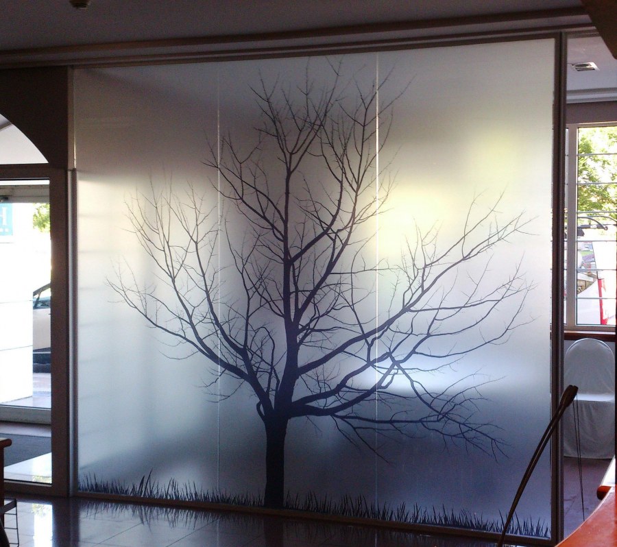 Матовое стекло с подсветкой