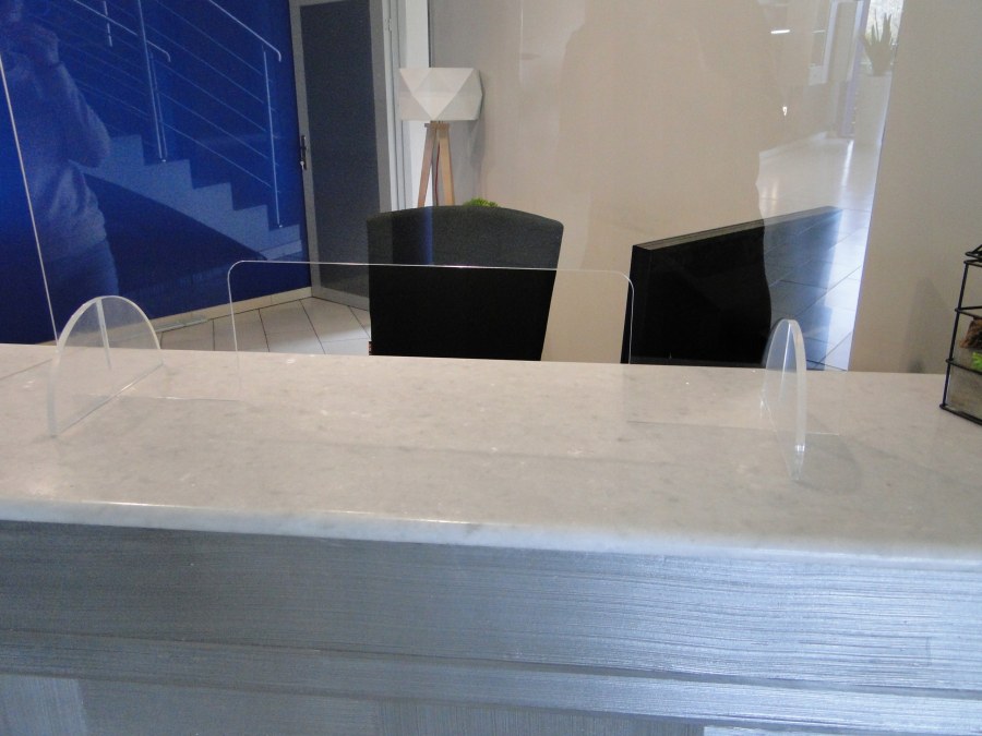 Защитный экран на ресепшн прозрачный