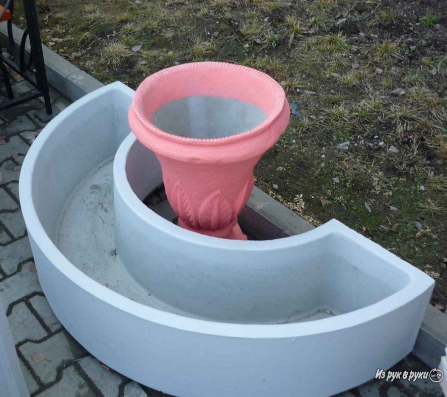 Цветочница бетонная сборная ZVB-03