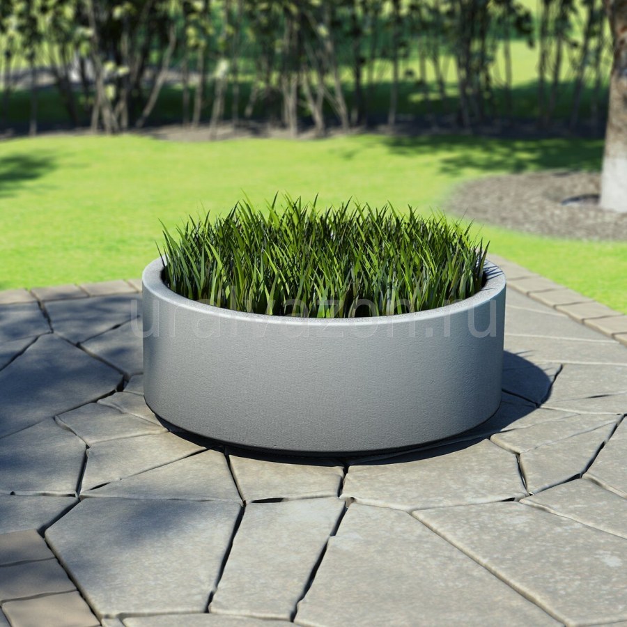 Цветник из бетона