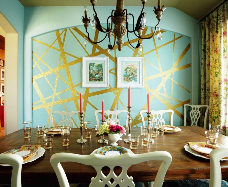 Декорация стены в спальне