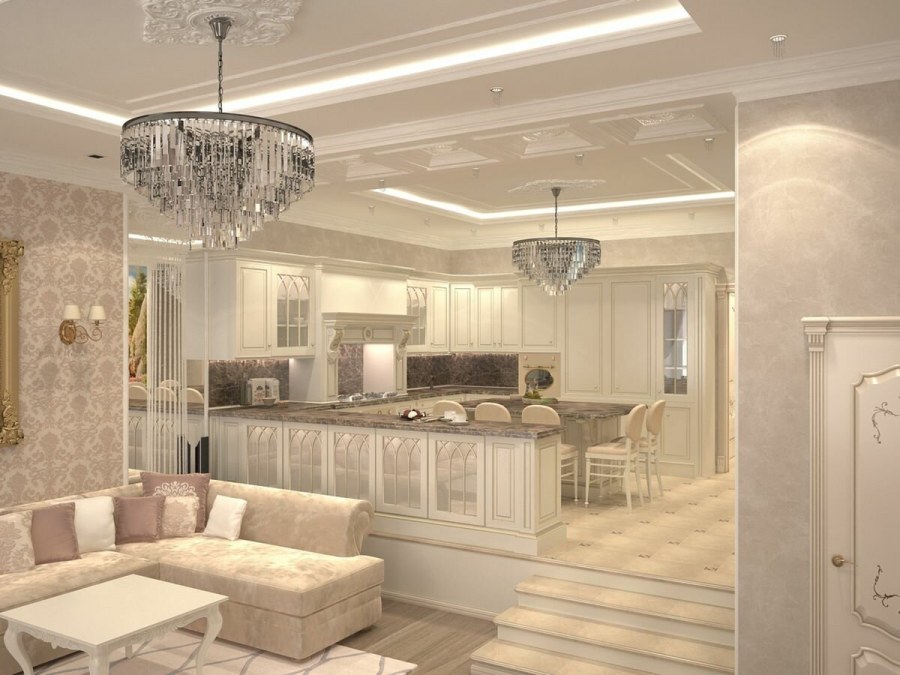 Кухня 25кв м классика современная