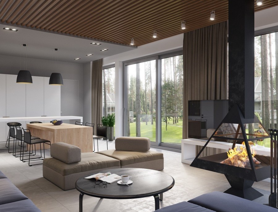 Белая кухня в стиле эко стиль