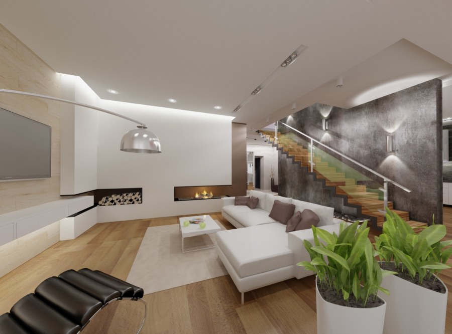 Гостиная в стиле эко Минимализм