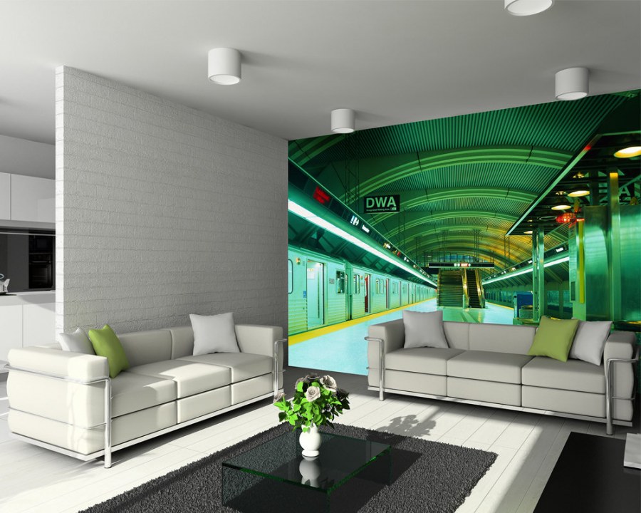 Фотообои хайтек в интерьере