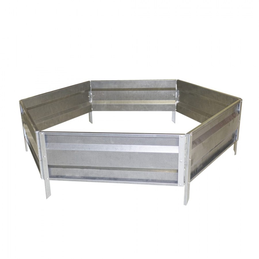 Четырехъярусная пирамида квадратная клумба оцинкованная