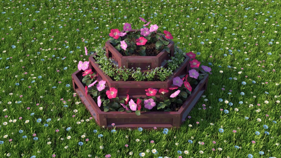 Высокие деревянные грядки