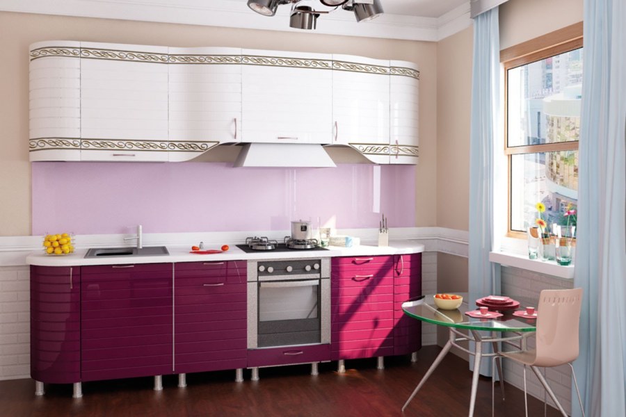 Кухонный гарнитур Анастасия ежевика