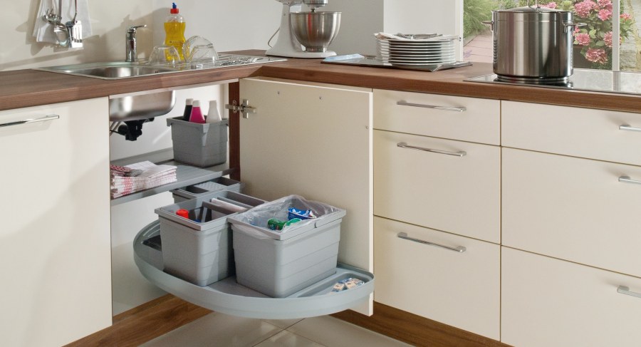 Угловой ящик под мойку