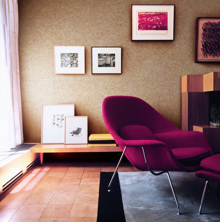 Пробковое покрытие для стен в интерьере