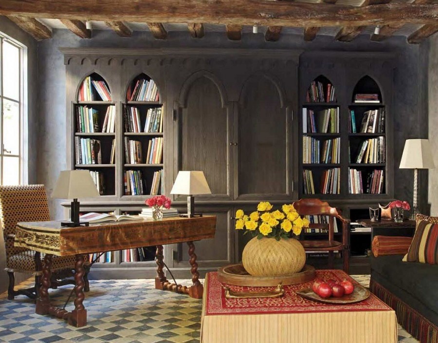 Викторианская Готика интерьер кабинета