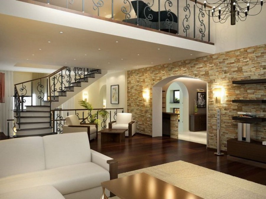 Отделка коттеджа внутри