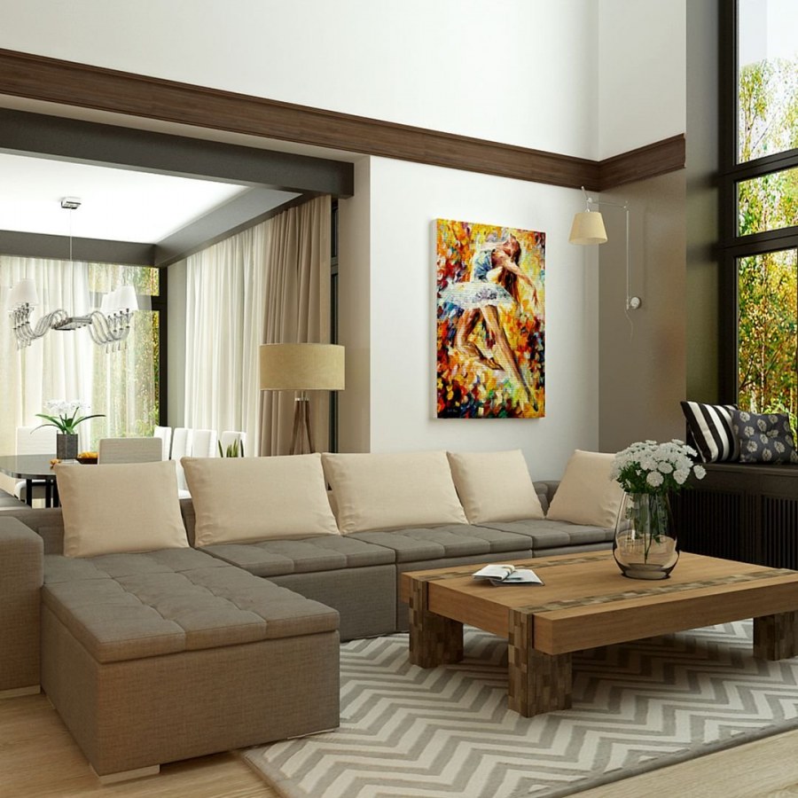 Обставить гостиную в частном доме