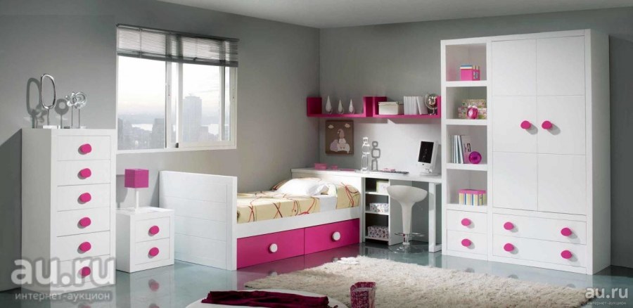 Белая мебель в детской