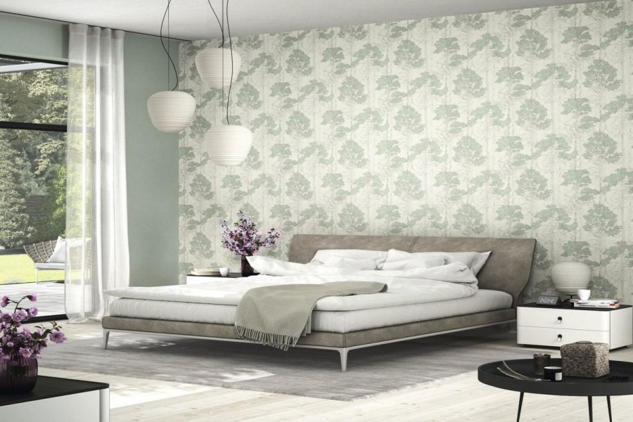 Обои Rasch Hyde Park 410815 в интерьере