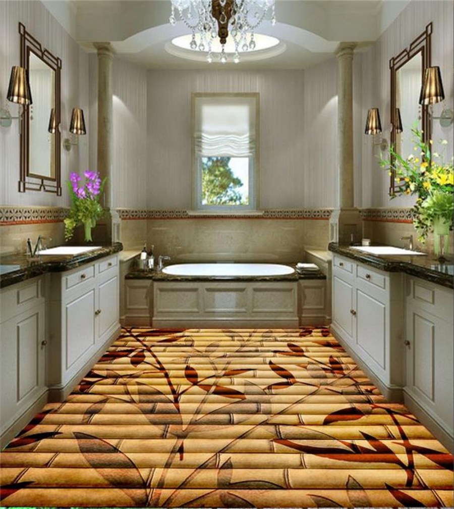 Необычный пол в ванной