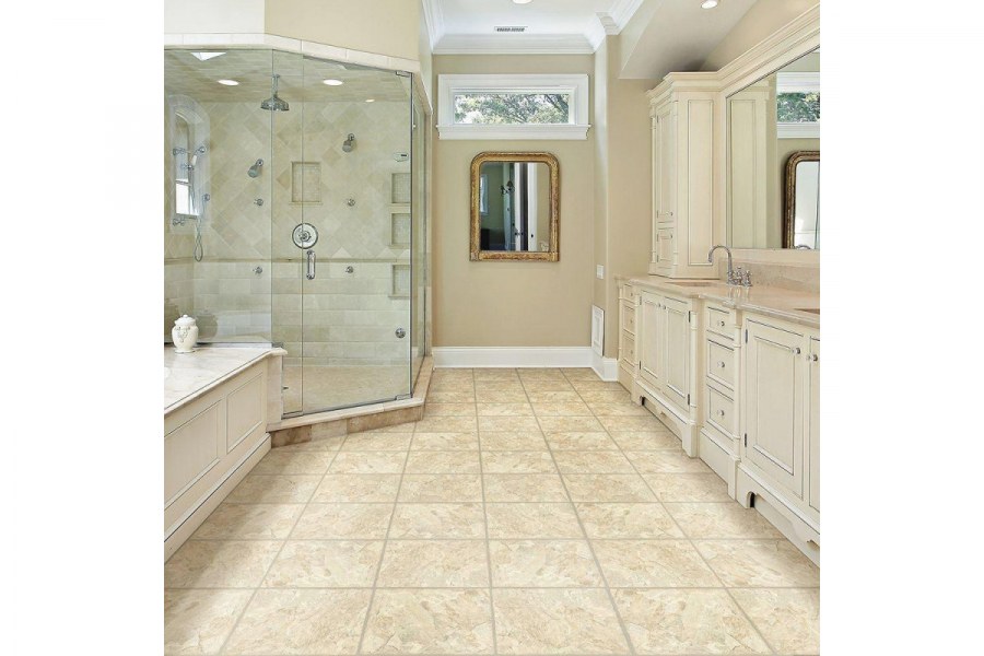 Пол в ванной комнате плитка