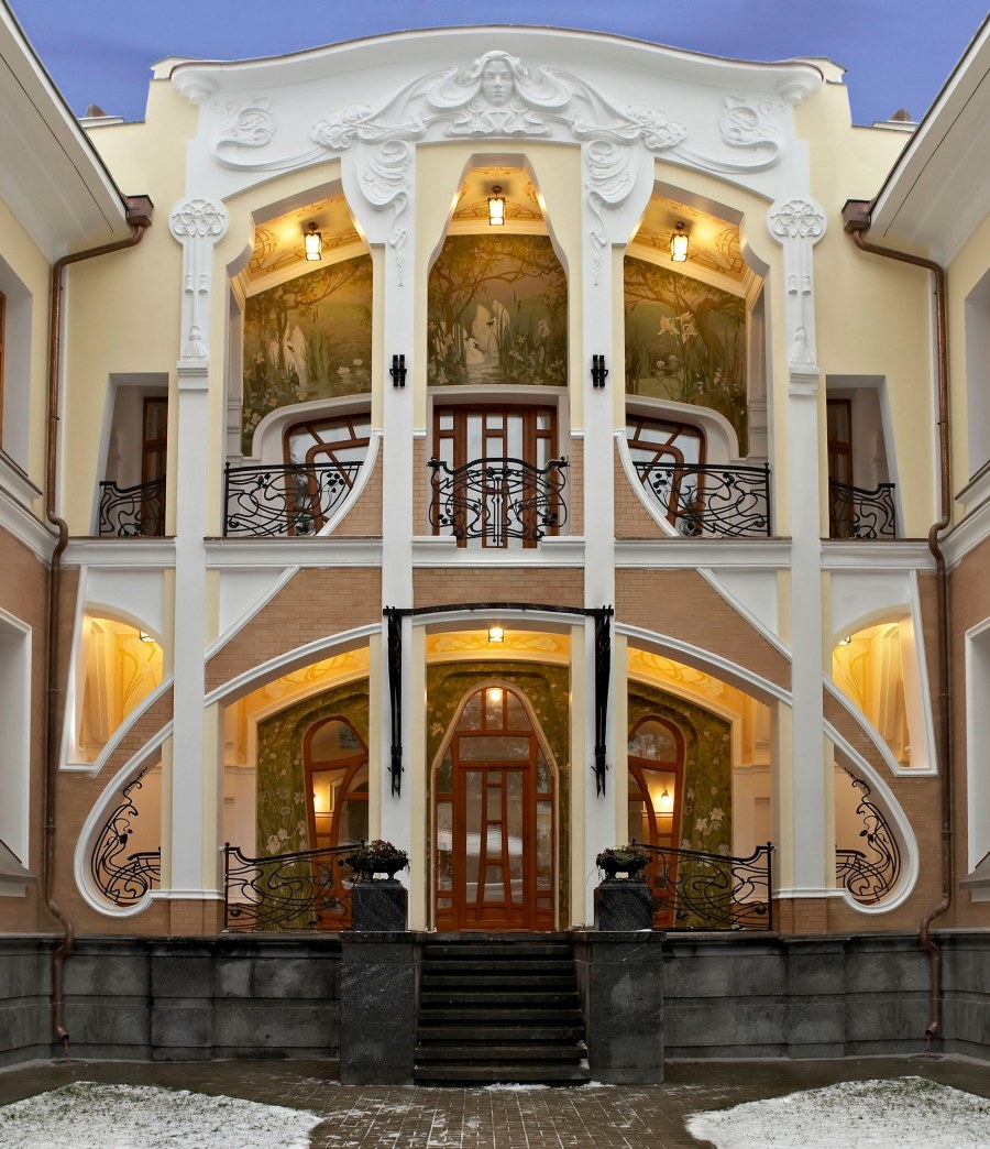 Особняк в Москве Модерн арт нуво