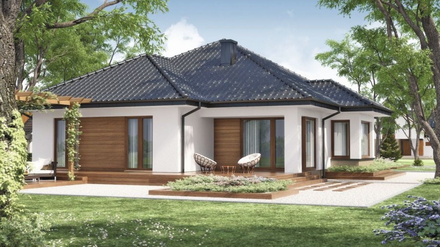 Одноэтажный дом бунгало