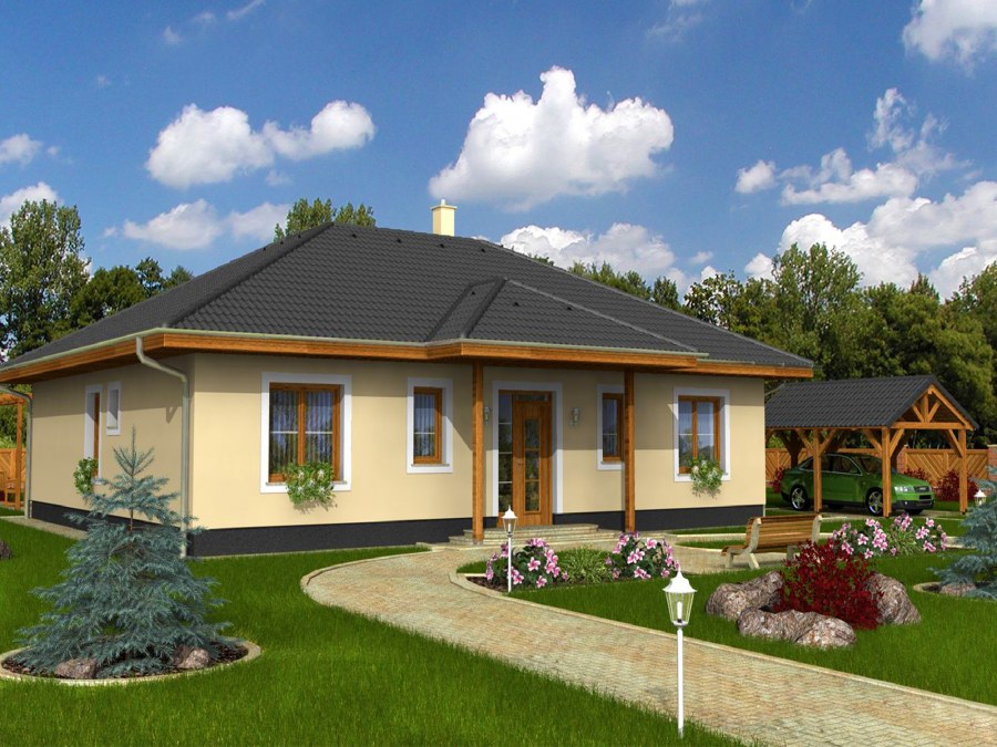 Одноэтажное бунгало