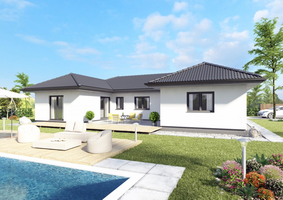 Одноэтажное бунгало