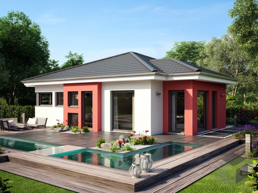 Современные одноэтажные домики