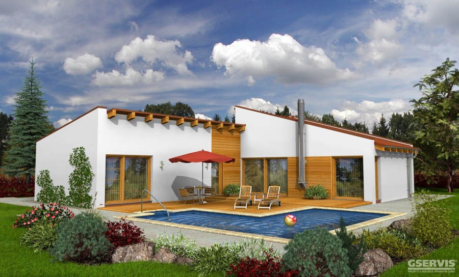 Каркасный дом бунгало