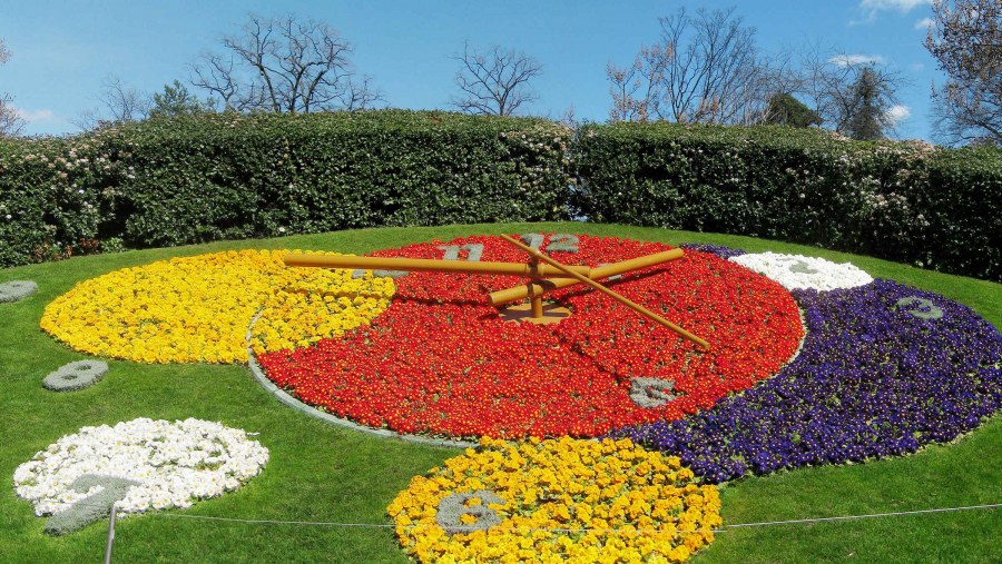 Упсала в Швеции цветочные часы