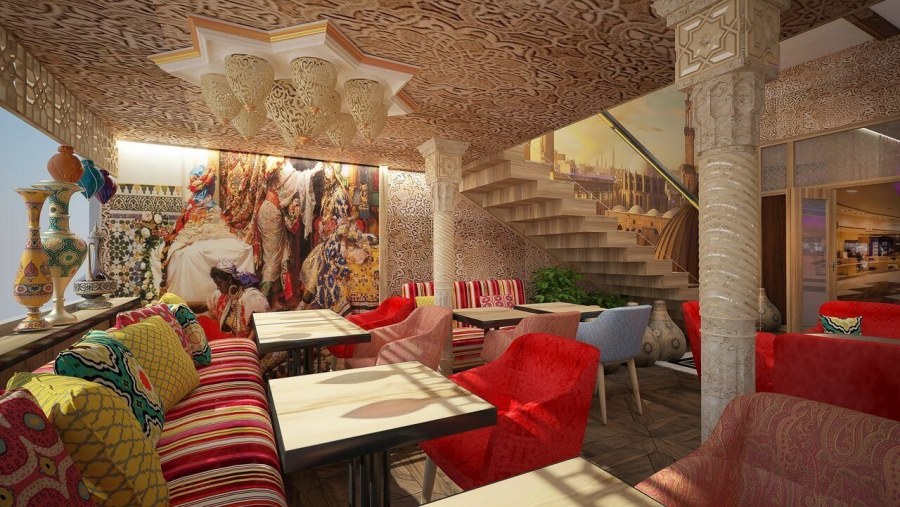 Интерьер восточного ресторана