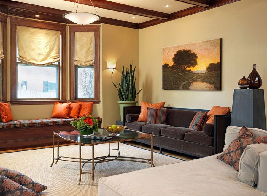 Интерьер в персиковых тонах