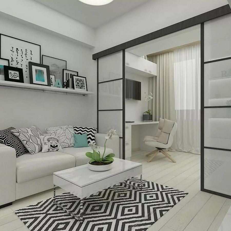 Интерьер однокомнатной квартиры