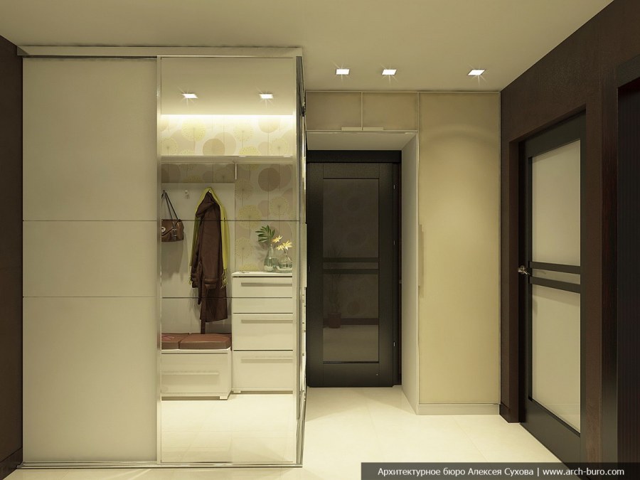 Зонирование прихожей