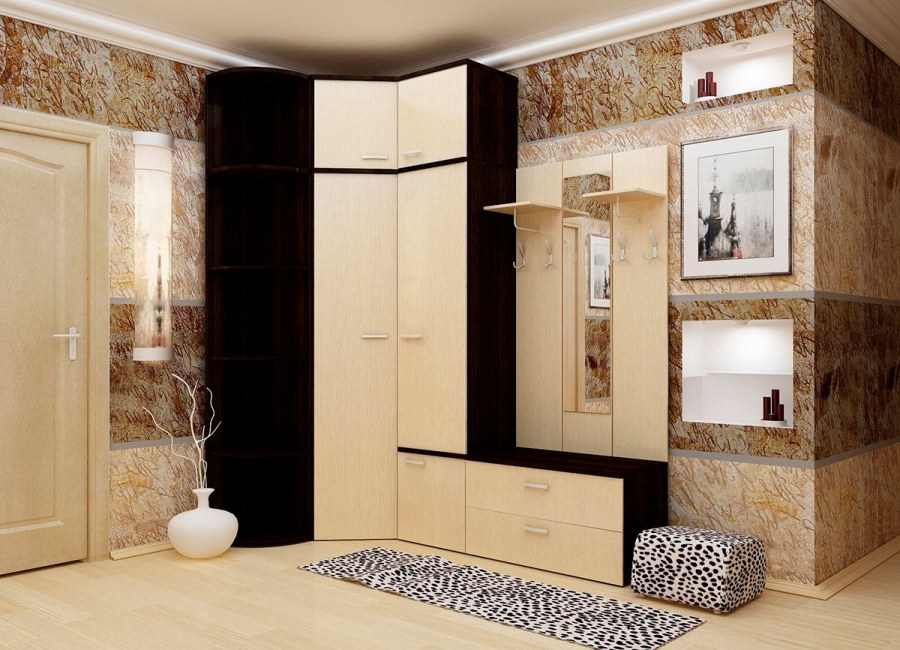 Гостиная с раздвижной перегородкой