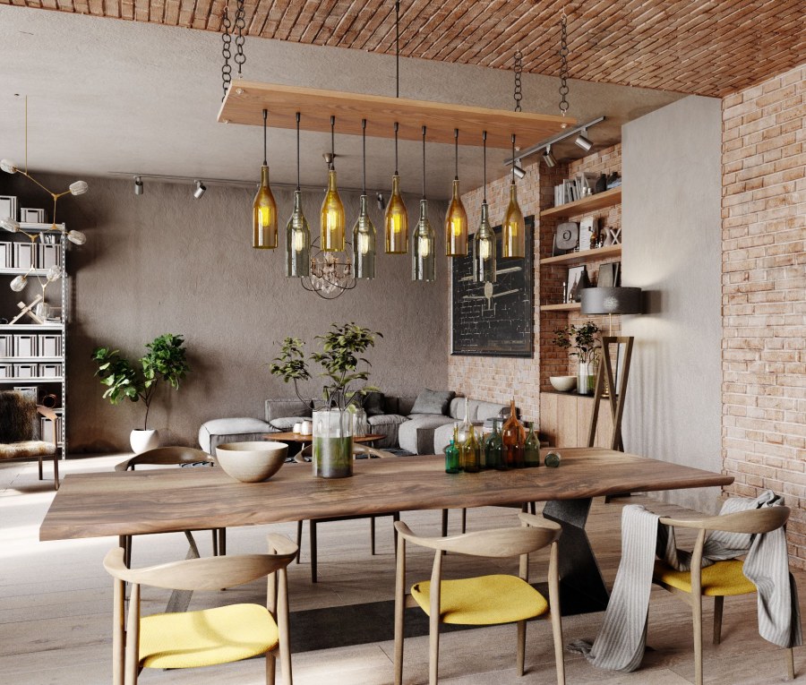 Рустикальный лофт