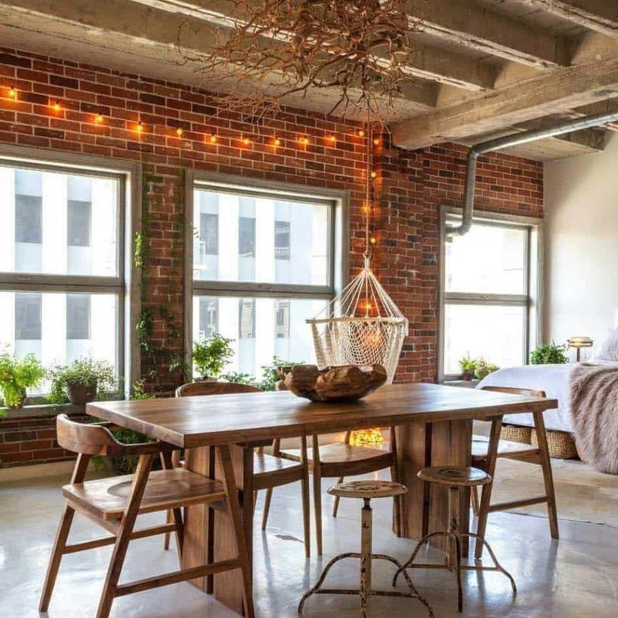 Деревенский лофт в интерьере