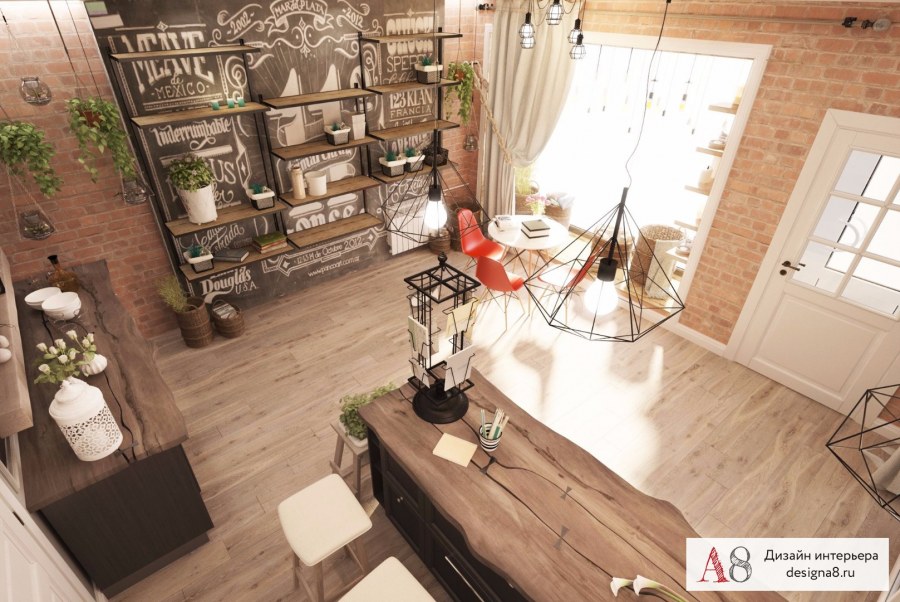 Цветочный магазин в стиле лофт