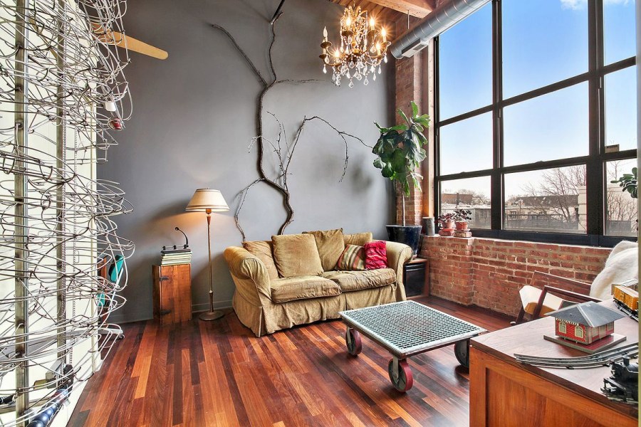 Деревенский лофт в интерьере