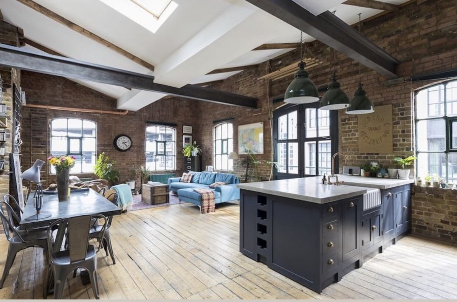 Деревенский лофт в интерьере