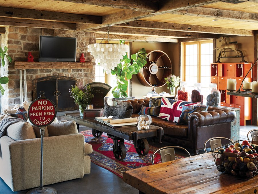 Рустикальный стиль в интерьере с элементами Индастриал