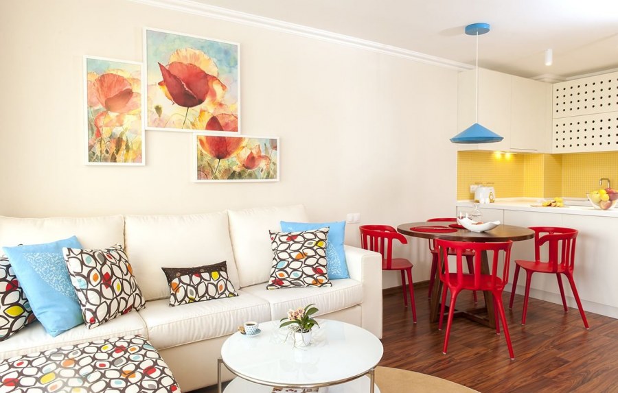 Яркий интерьер квартиры