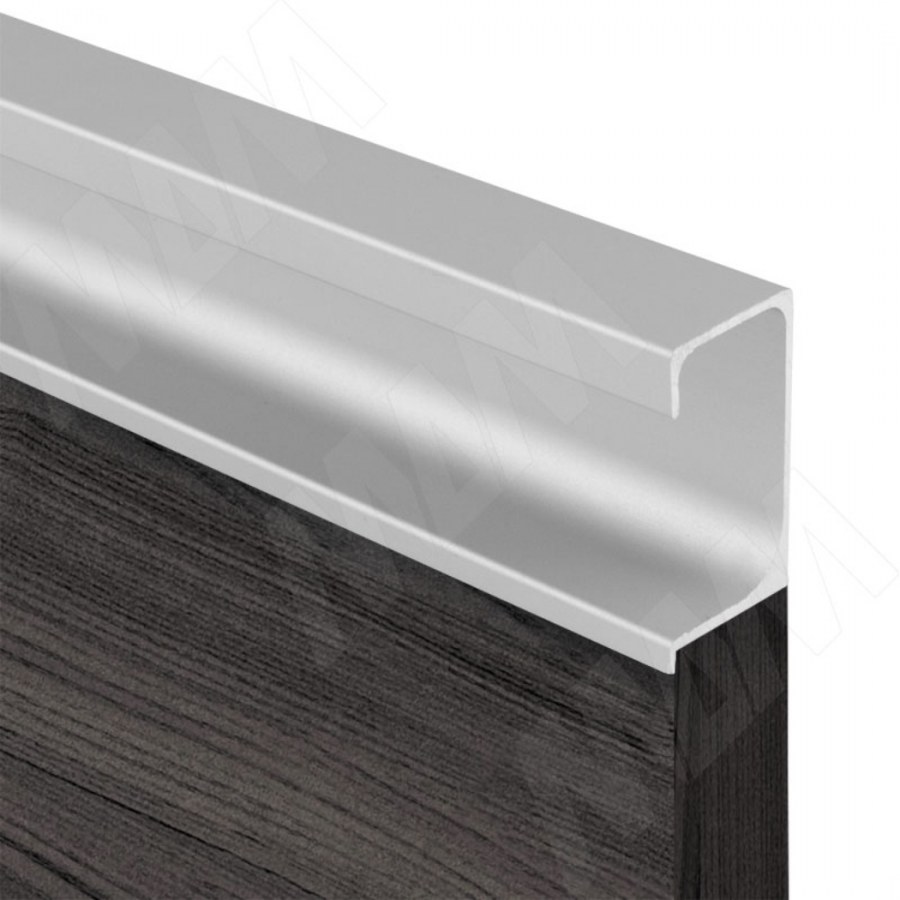 Профиль-ручка врезная для фасада 16/18мм алюминий матовый l-3000мм