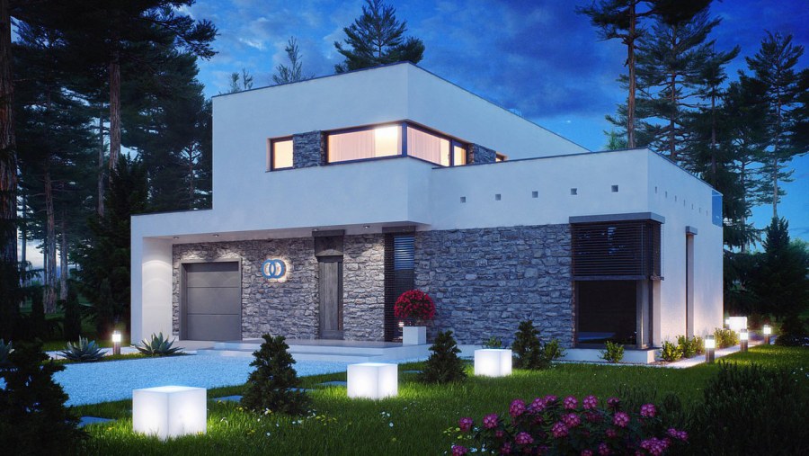 ЭКОДОМ С плоской кровлей