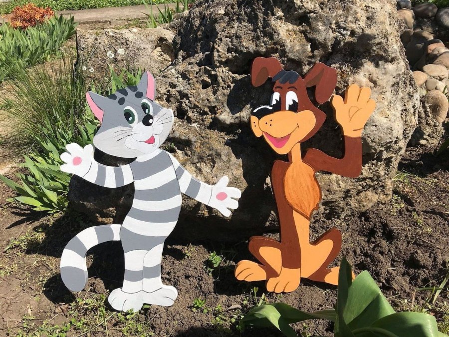 Фигурки из фанеры для сада