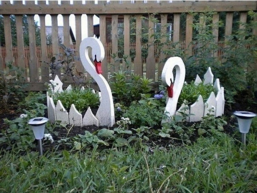 Фанерные фигурки для сада