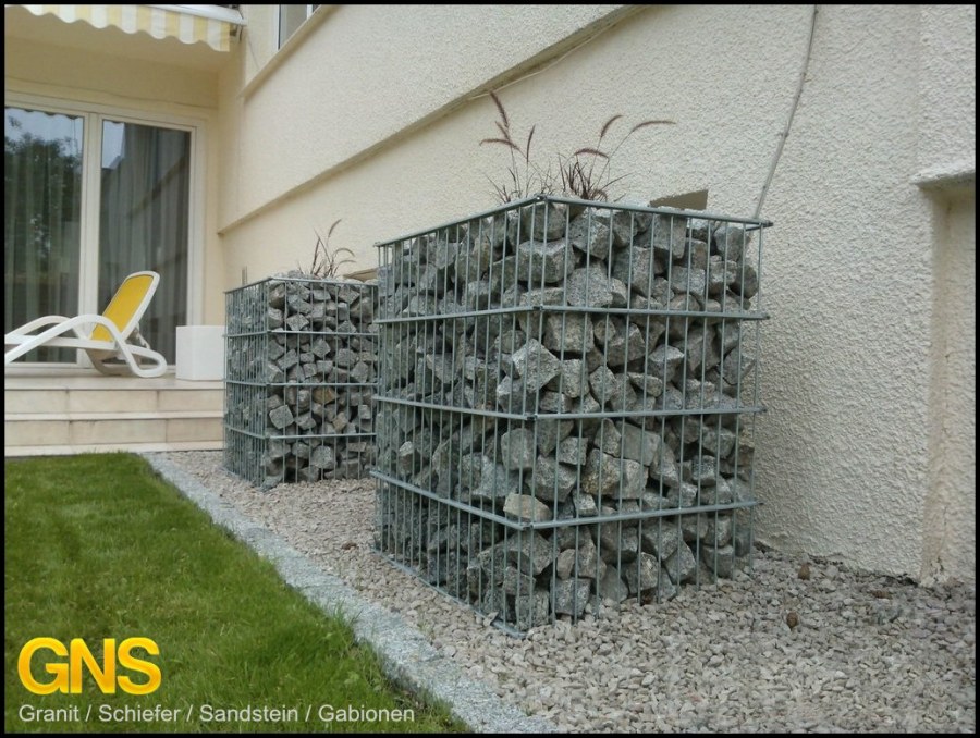 Габионы пирамидой