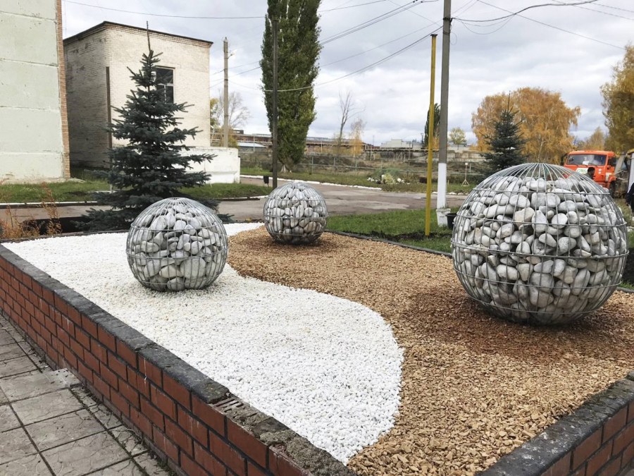 Рокарий с габионами