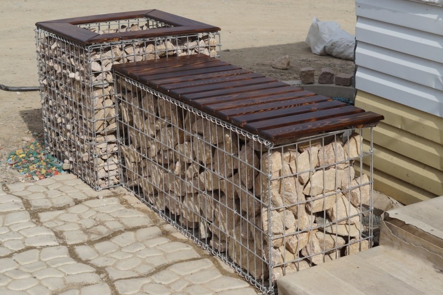 Сварной габион — 0,5х0,5х0,5 (цинк, 3 мм, ячейка 50х50)